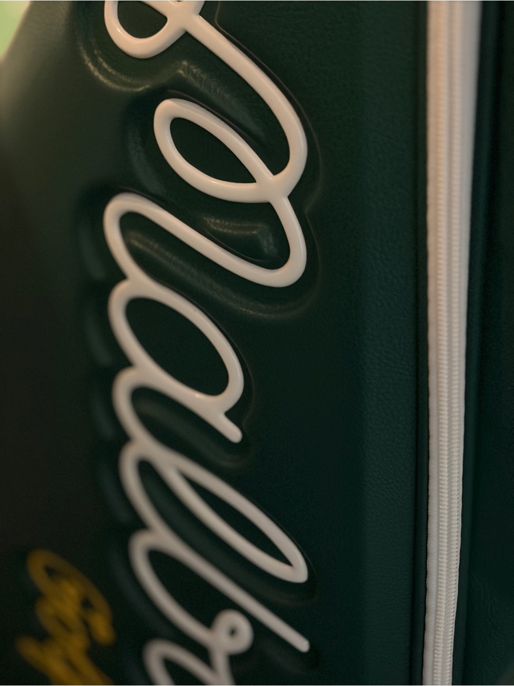 Malbon Green and gold Stand golf bag. TEAM MALBON - Picture 9 of 9